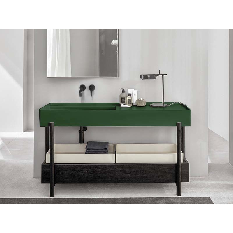 Cielo Plinio раковина 1400х460х160 мм, накладная, без отверстий для смесителя, без перелива ФОТО