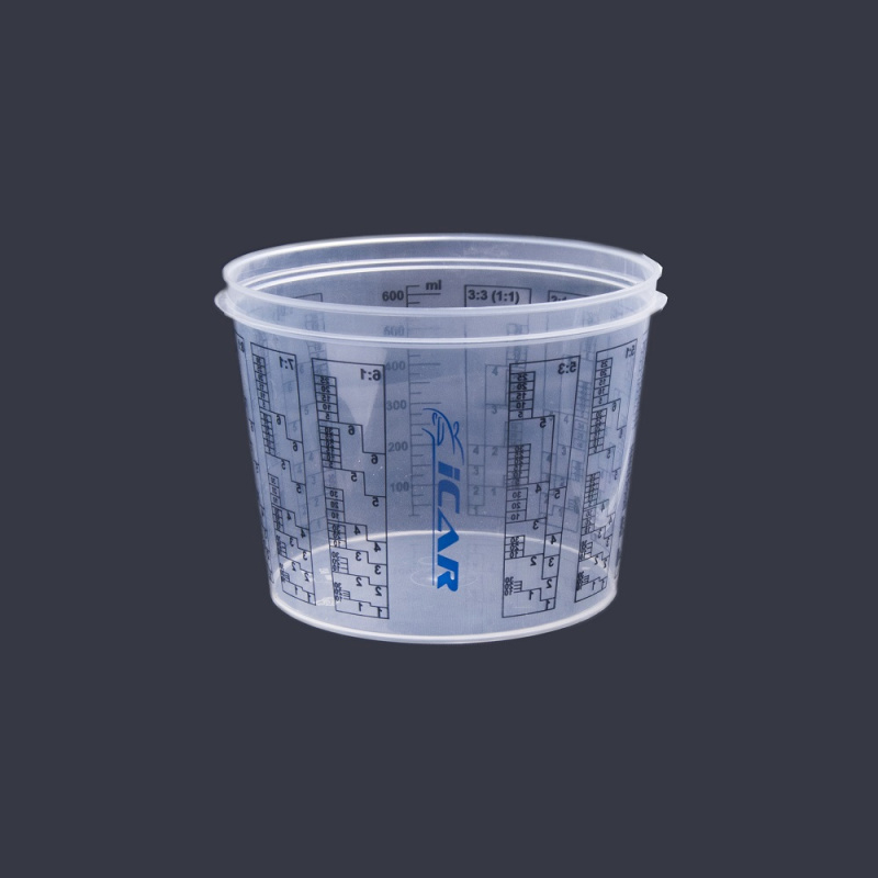 ICAR Ёмкость пластиковая мерная в комплекте с крышкой, объём 750мл.