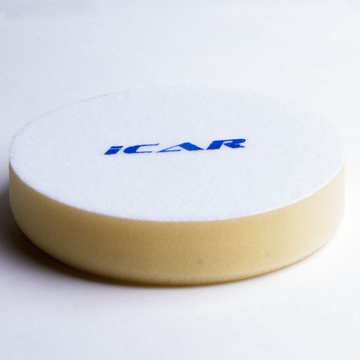 Icar Medium soft YELLOW Полировальный поролон (велкро 150мм) T30мм средне-мягкий, желтый, D150мм.