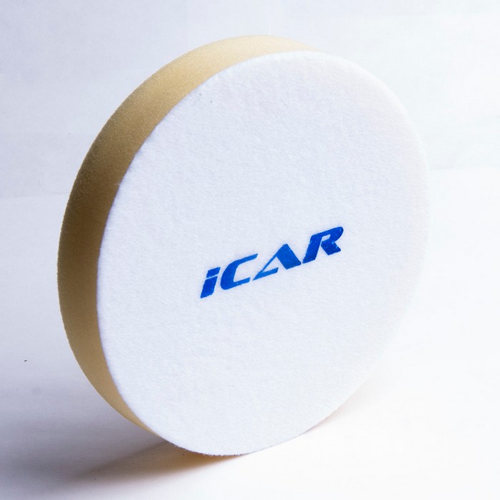 Icar Medium soft YELLOW Полировальный поролон (велкро 150мм) T30мм ...