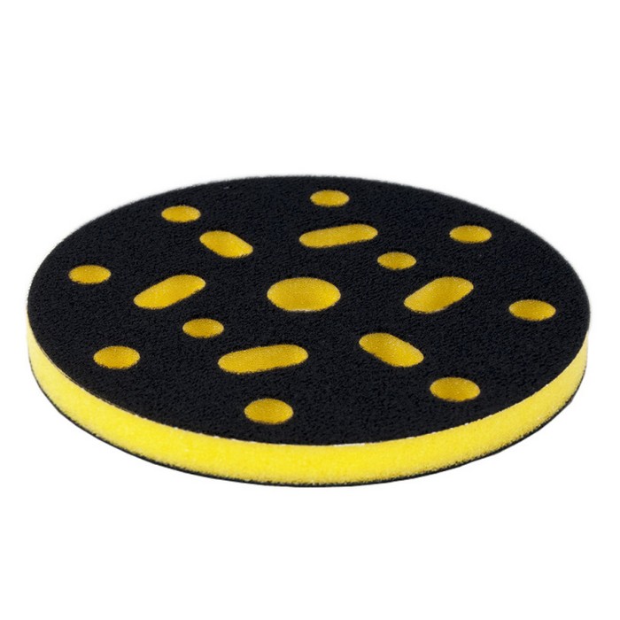 ICAR Подложка промежуточная 150mm T10mm STANDARD на липучке, 15отв., желтая жесткая  ICAR H YELLOW