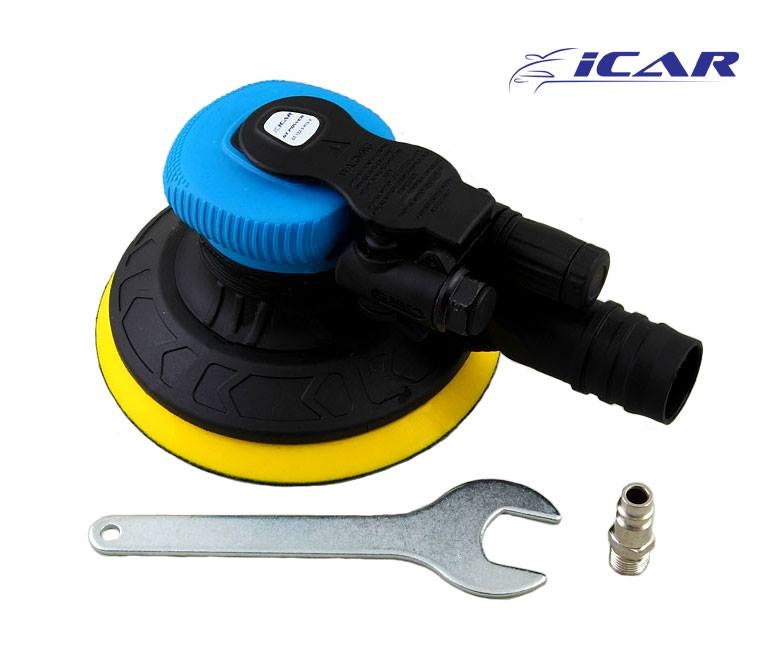 ICAR GT POWER Машинка шлифовальная пневматическая, орбита 5мм., подложка 125мм., 8 отверстий