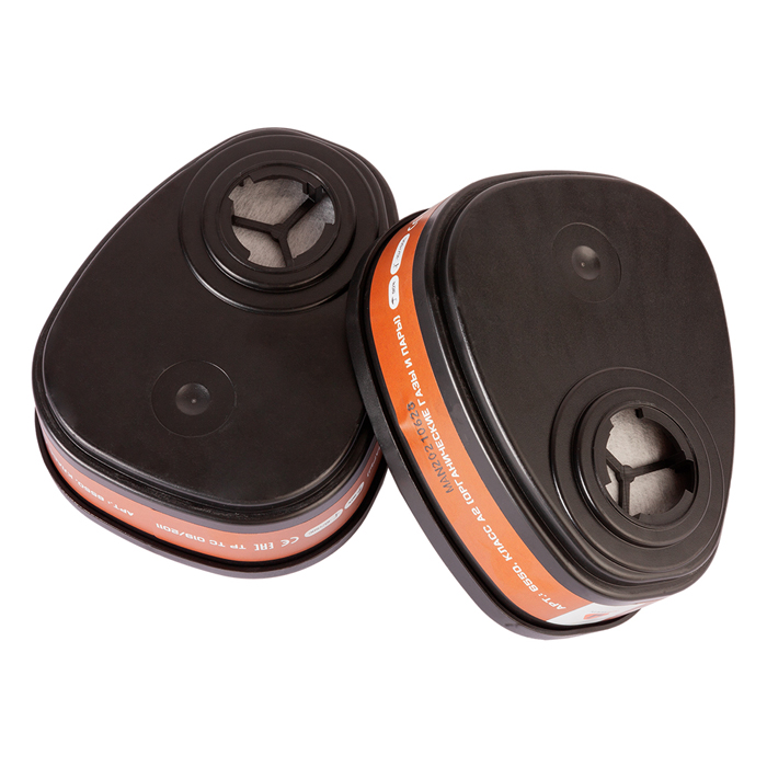 Jeta Safety 6550 Фильтр противогазовый для защиты от органических газов и паров класса A2 (2шт.)