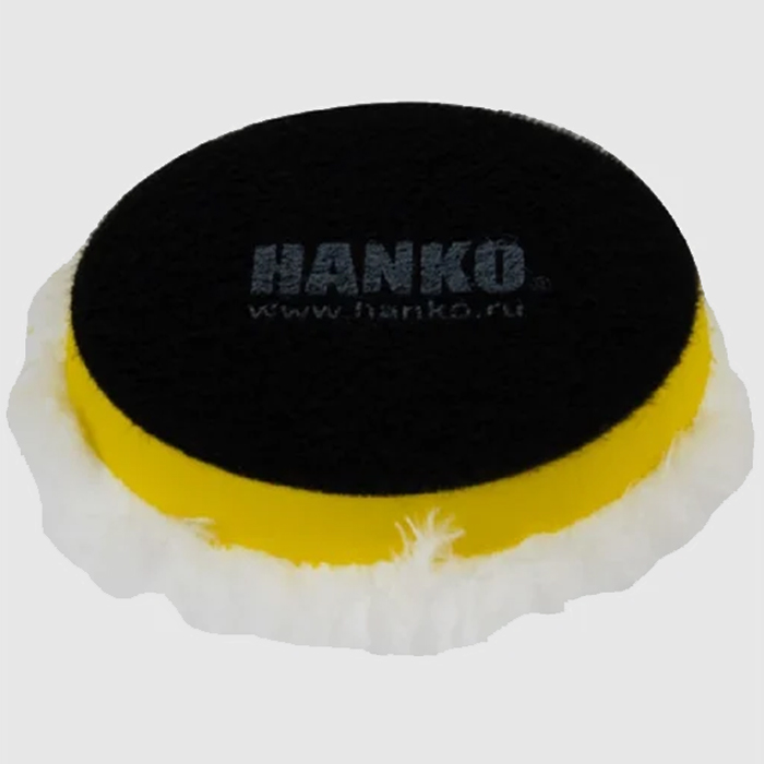 Hanko Диск полировальный жёсткий из микрофибры на липучке 125мм с центральным отверстием