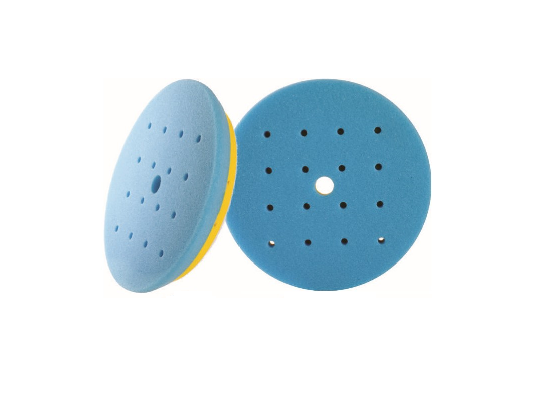 Hanko Полировальный диск AIR LINES для деликатной полировки, голубой, 16 отверстий, 180мм. x 25мм.