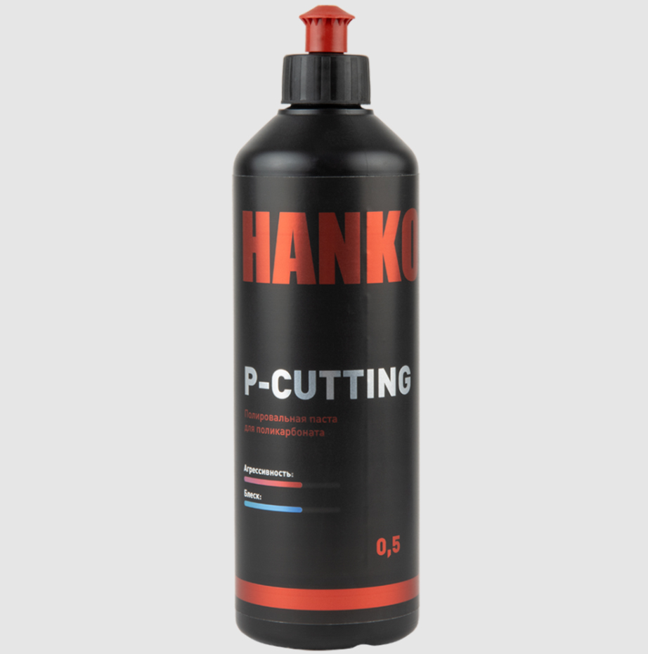 Hanko P-CUTTING NEW FORMULA Полировальная паста для поликарбоната 0,5кг.