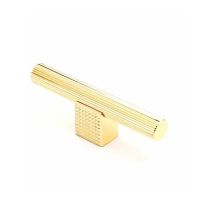 Мебельная ручка-кноб Cebi A4240/016 Striped полированное золото