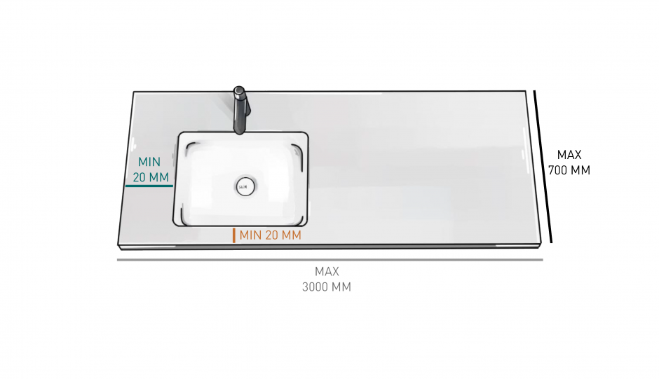 Подвесная раковина Salini Onda Plus без отверстий под смеситель и с донным клапаном 72x34 14022031M ФОТО