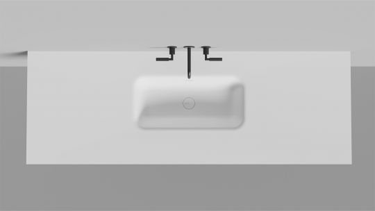 Подвесная раковина Salimi Onda Flow Round 72x34 14022052MN схема 6