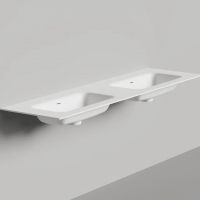 Подвесная раковина Salimi Onda Flow Round 72x34 с двумя чашами 14022052MN схема 1