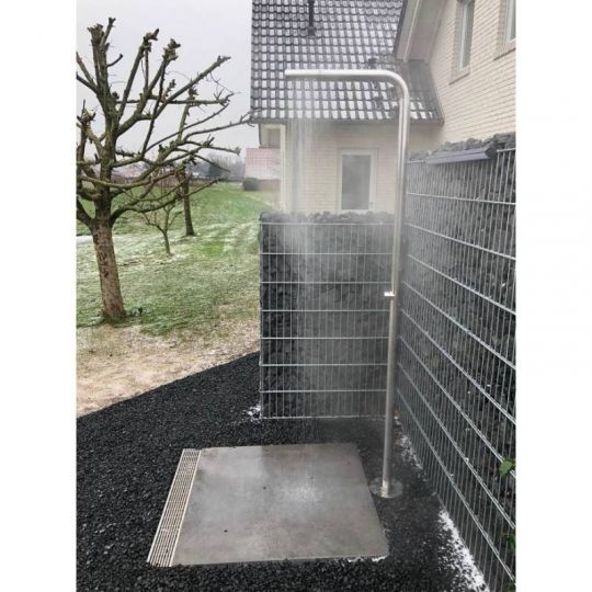 Уличный душ AMA Mercurio из нержавеющей стали и системой антиобледенения No Frost MR3600S схема 7