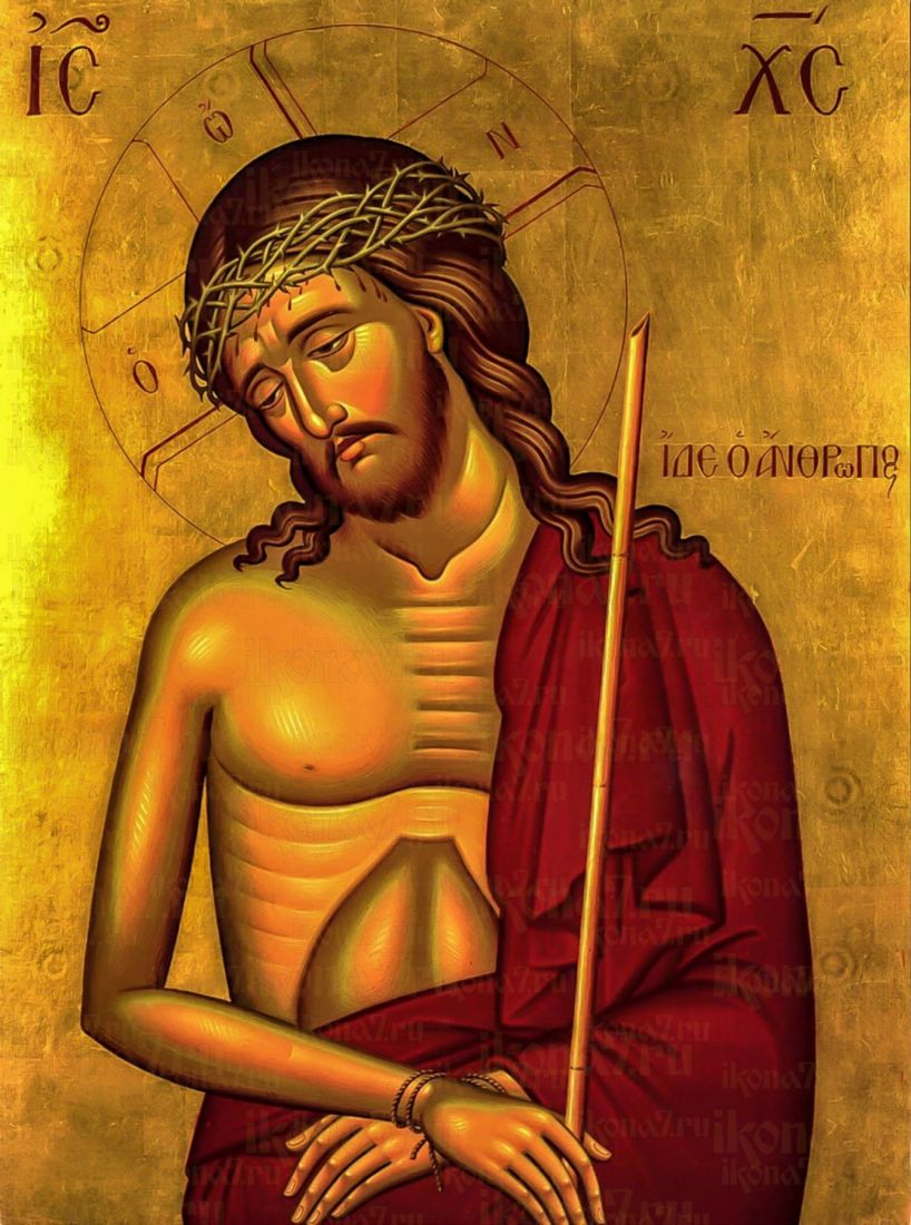 Иисус в темнице: Икона страдания и надежды (рукописная)