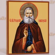 Икона Феодосий Кавказский 17х21 см (рукописная икона, нимб-сусальное золото)
