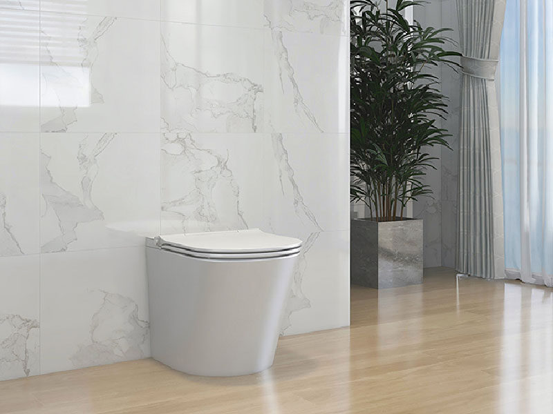 Изображение Унитаз приставной UNI-FLOW MI-SMART CB1088ZR с крышкой-биде