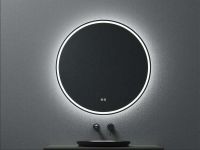 Зеркало круглое c подсветкой UNI-FLOW M-201 защита от запотевания D-100 см схема 2