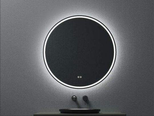 Зеркало круглое c подсветкой UNI-FLOW M-201 защита от запотевания D-100 см схема 2