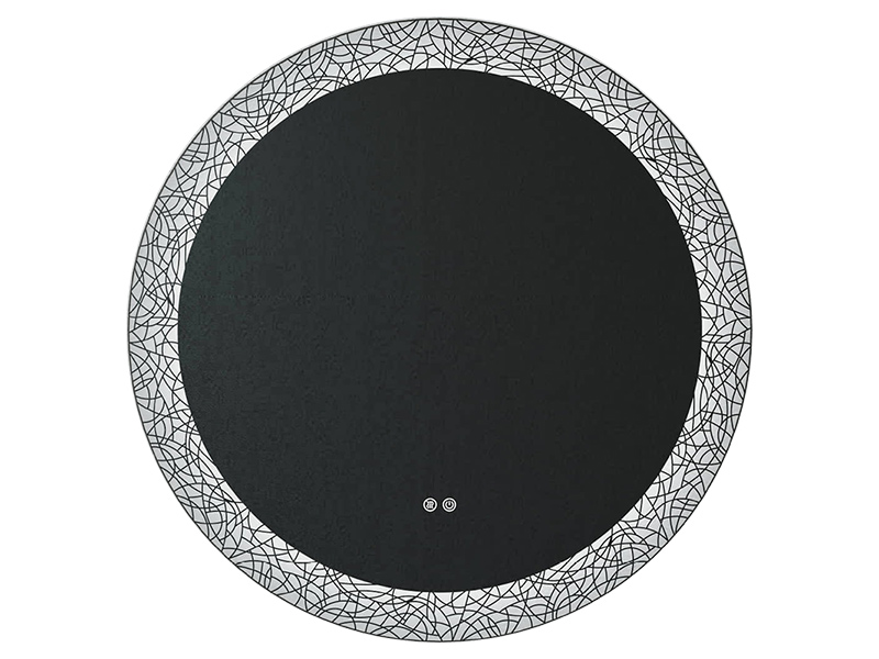 Изображение Зеркало c подсветкой UNI-FLOW M-213 с защитой от запотевания круглое D-90 см