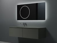 Зеркало UNI-FLOW M639 c подсветкой и защитой от запотевания 80x80 см схема 2