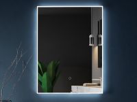 Зеркало UNI-FLOW M-010 80x80 см c подсветкой схема 2