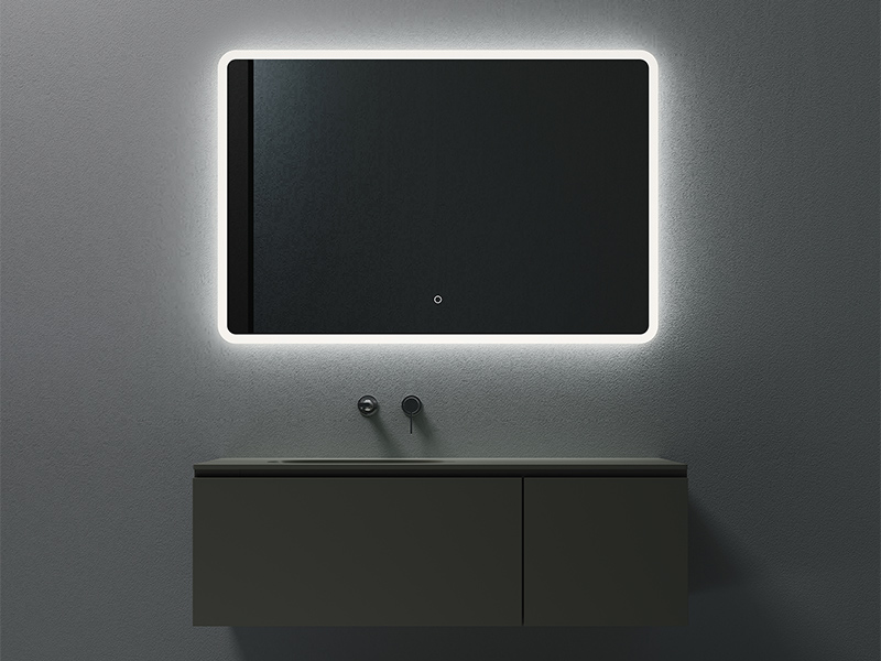 Зеркало c подсветкой UNI-FLOW M-647 с защитой от запотевания 100x80 см ФОТО