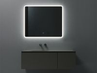 Зеркало UNI-FLOW M-647 с антизапотеванием и подсветкой 90x80 см схема 2