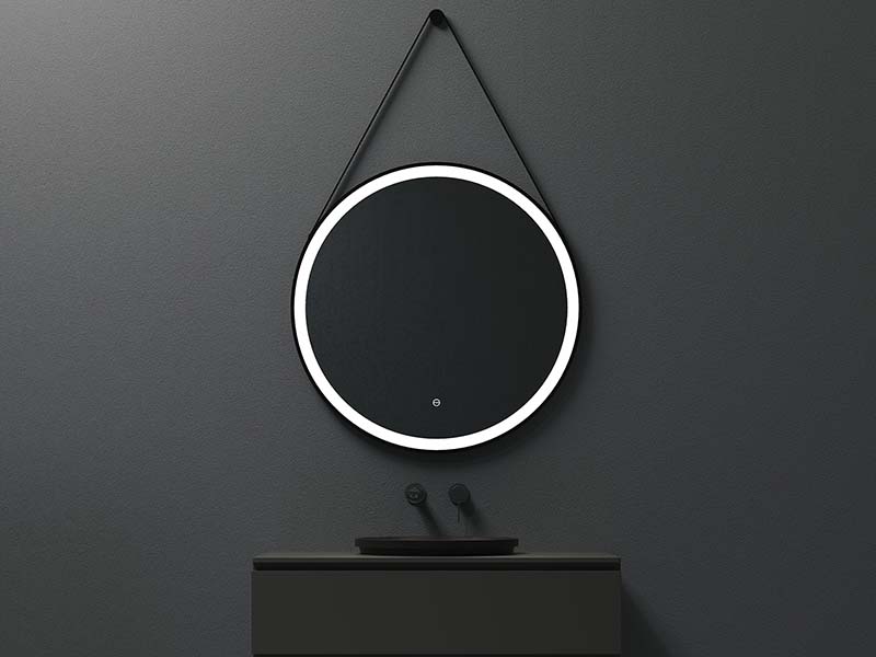 Зеркало на ремне UNI-FLOW M642 d600  с защитой от запотевания и подсветкой D-60 см ФОТО