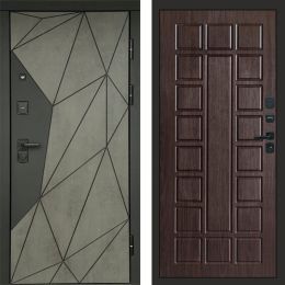 Входная дверь Termo-door Геометрия Бетон - Престиж Венге