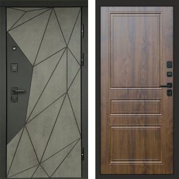 Входная дверь Termo-door Геометрия Бетон - Классик Дуб