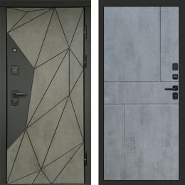 Входная дверь Termo-door Геометрия Бетон - Горизонт Бетон темный