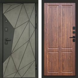 Входная дверь Termo-door Геометрия Бетон - Стандарт Орех