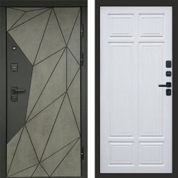 Входная дверь Termo-door Геометрия Бетон - Премиум Лиственница