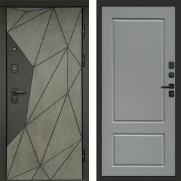 Входная дверь Termo-door Геометрия Бетон - Марсель Грей софт