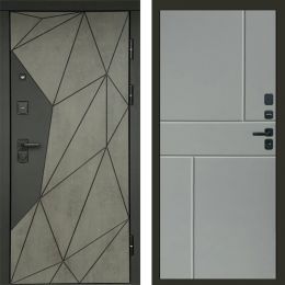 Входная дверь Termo-door Геометрия Бетон - Горизонт Грей софт