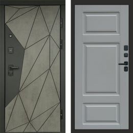 Входная дверь Termo-door Геометрия Бетон - Лион Грей софт