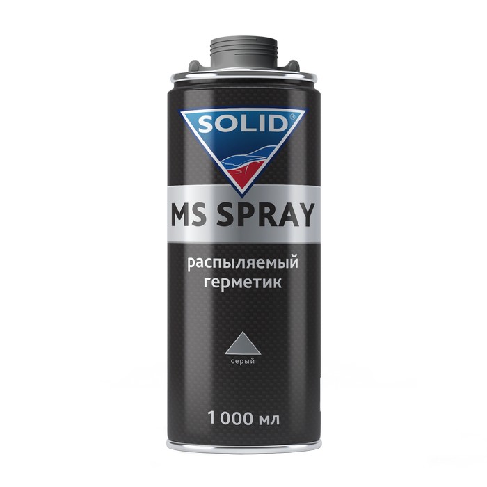 Solid 10GR.10.GR PROF MS SPRAY GREY распыляемый герметик, цвет: серый (евробаллон), 1000мл.