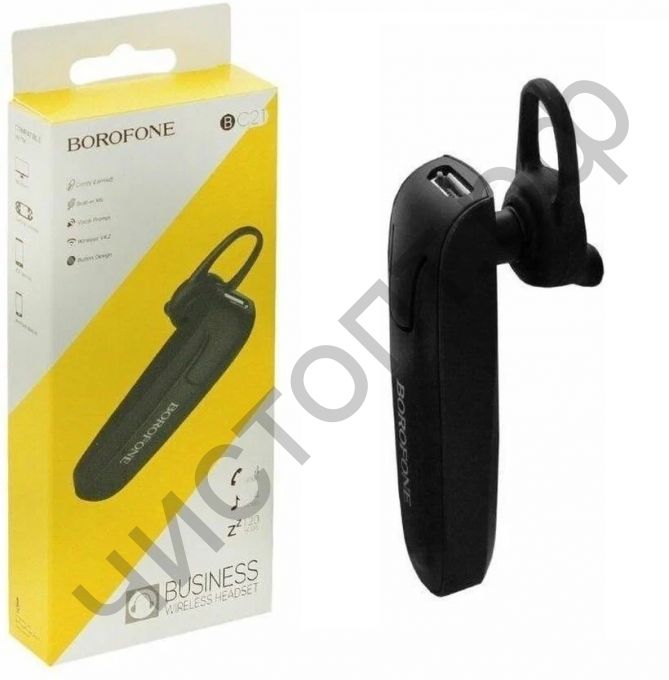 Bluetooth гарнитура моно Borofone BC21 черный
