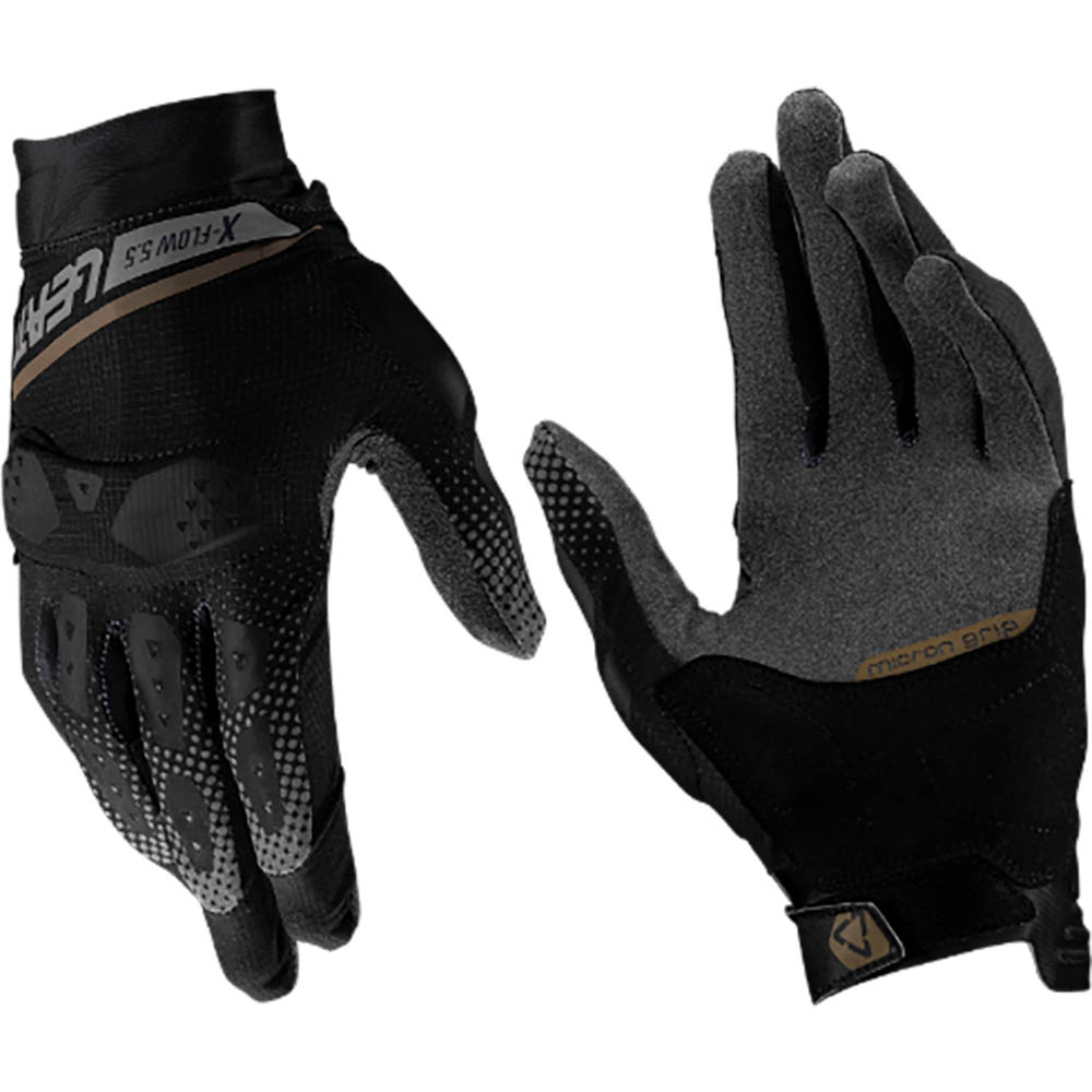 Leatt ADV X-Flow 5.5 Short Stealth (2025) перчатки для мототуризма и путешествий