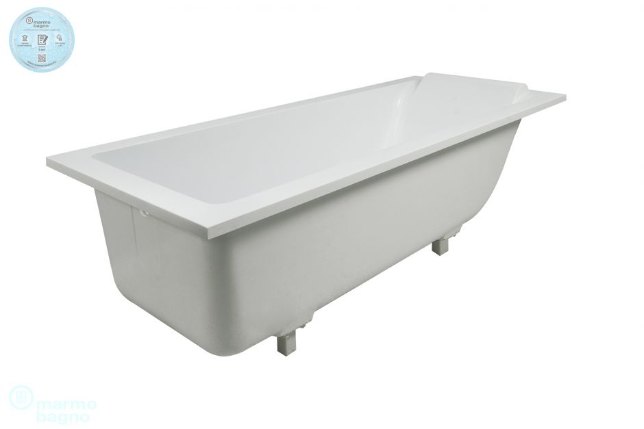 Изображение Ванна из литьевого мрамора Marmo Bagno Ницца 180х80 с подголовником