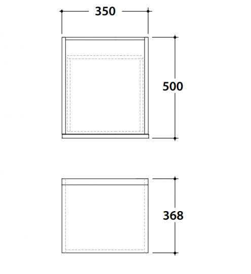 Тумба с выдвижными ящиками Globo Linea LB3635S 35x50x36,8 схема 2 Тумба с выдвижными ящиками Globo Linea LB3635S 35x50x36,8 схема 2