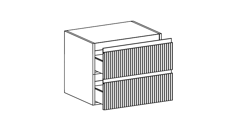 Тумба подвесная в ванную комнату Globo Linea LB4950S 50x50x49