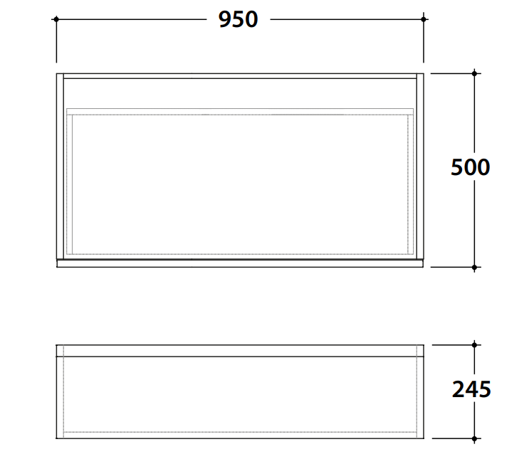 Тумба в ванную Globo Linea LP3695M 95x50x36,8 ФОТО