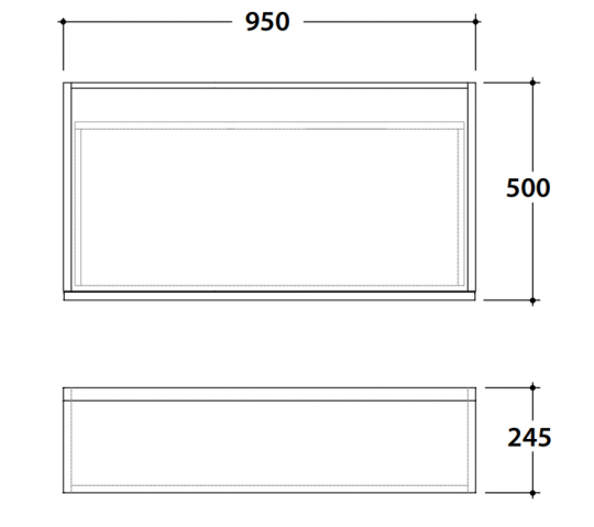 Тумба в ванную Globo Linea LP3695M 95x50x36,8 схема 2 Тумба в ванную Globo Linea LP3695M 95x50x36,8 схема 2
