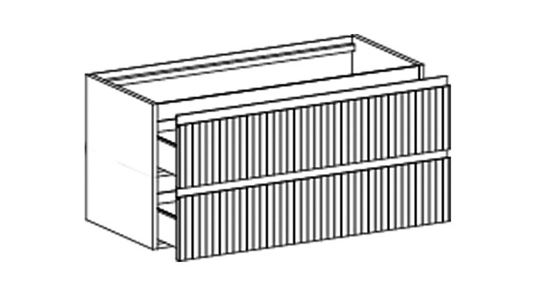 Широкая тумба для ванной комнаты Globo Linea LP49105S 105x50x49