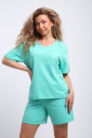 83907 костюм женский летний с шортами [салатовый]