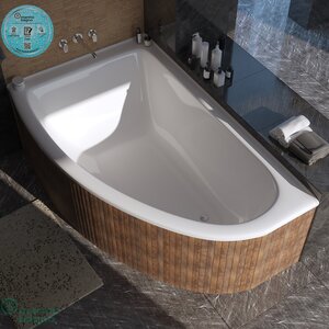 Ванна из литьевого мрамора Marmo Bagno Альба 170х110 ФОТО