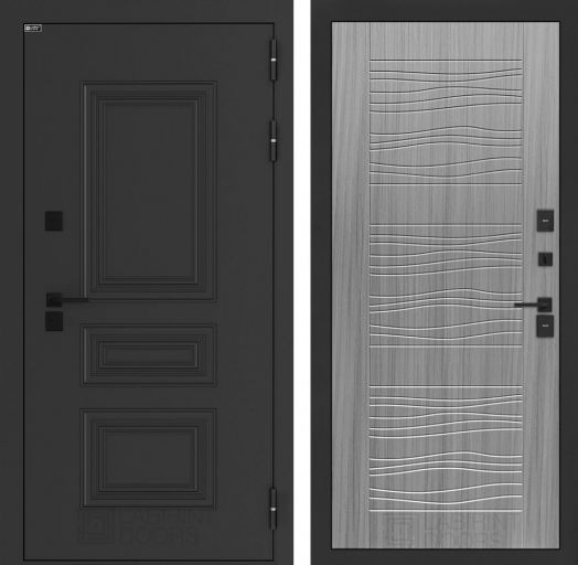 Входная дверь Лабиринт Аляска Лайт - 06 Сандал серый с терморазрывом