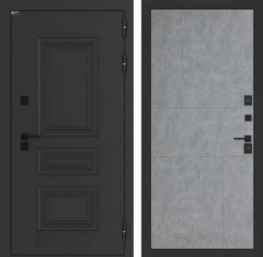 Входная дверь Лабиринт Аляска Лайт - 21 Бетон светлый с терморазрывом