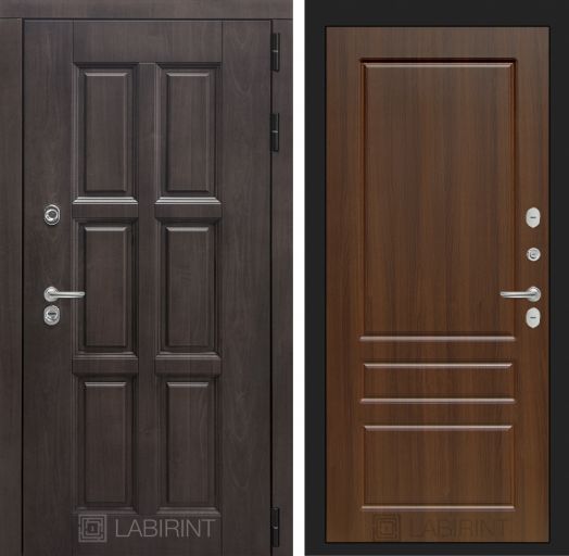 Входная дверь Лабиринт Лондон - 03 Орех бренди с терморазрывом