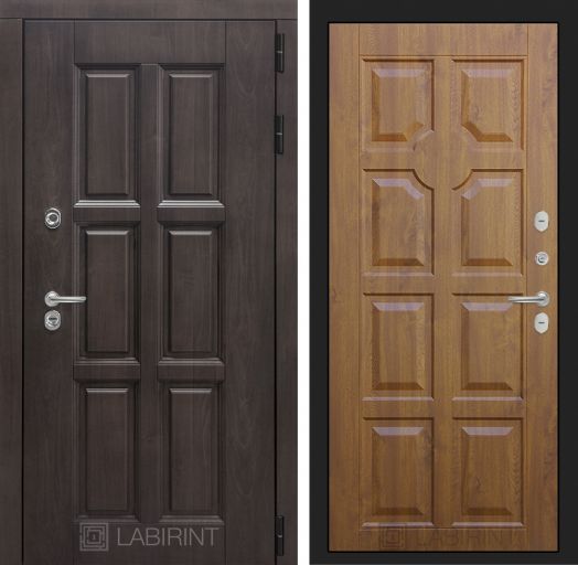Входная дверь Лабиринт Лондон - 17 Винорит Золотой дуб с терморазрывом