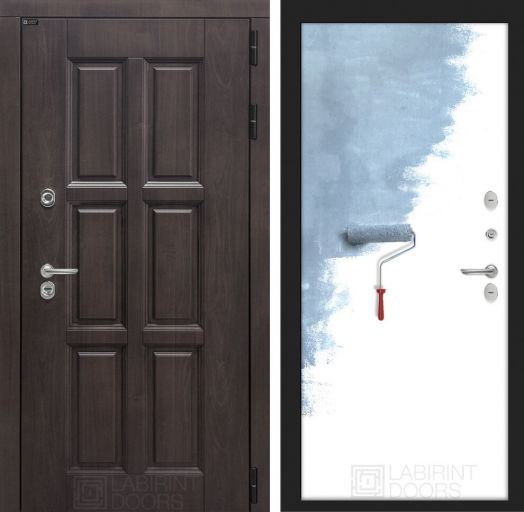 Входная дверь Лабиринт Лондон - 28 Грунт под покраску с терморазрывом